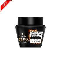 ماسک مو گلیس داخل حمام مشکی موهای آسیب دیده Gliss