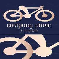 وکتور طرح لوگوی خلاقانه دوچرخه - گرافیک با طعم تربچه