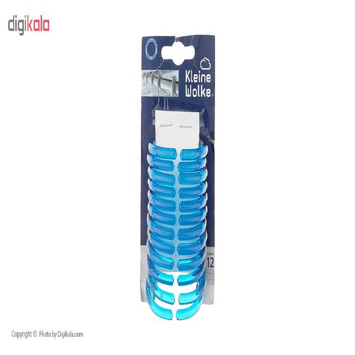 گیره پرده حمام کلین ولک کد 001 بسته 10 عددی