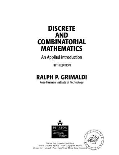 خرید و دانلود نسخه کامل کتاب Discrete and combinatorial mathematics: an applied introduction