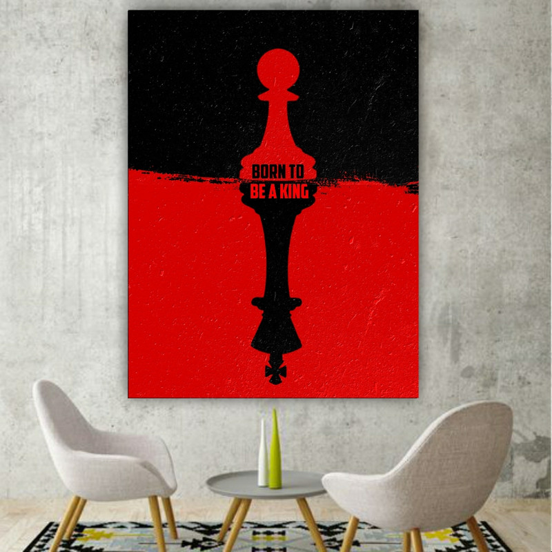 تابلو شاسی طرح شاسی مدل شطرنج کد BK1373 | دنیای قاب