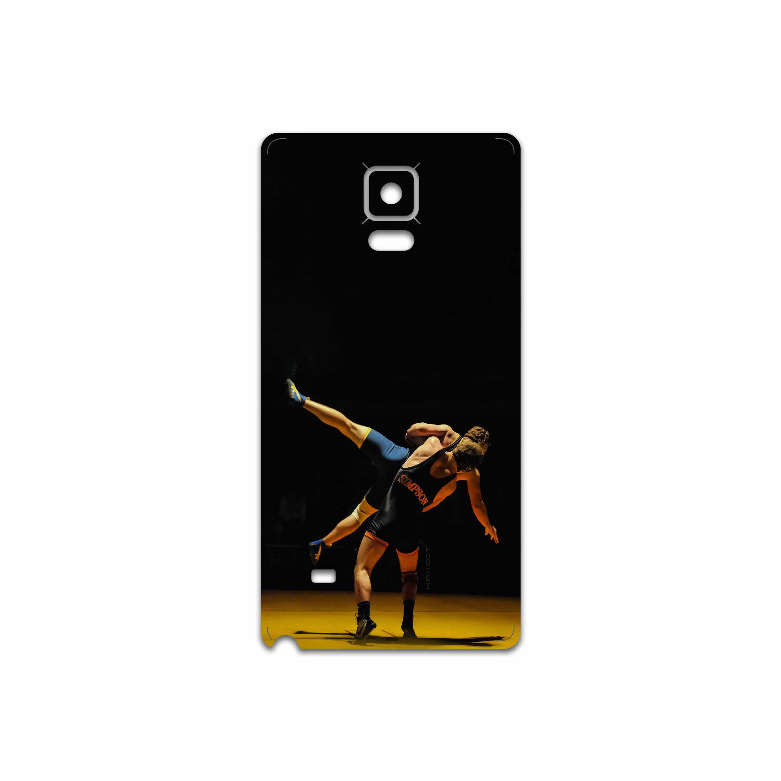 برچسب پوششی ماهوت مدل Wrestling مناسب برای گوشی موبایل سامسونگ Galaxy Note 4