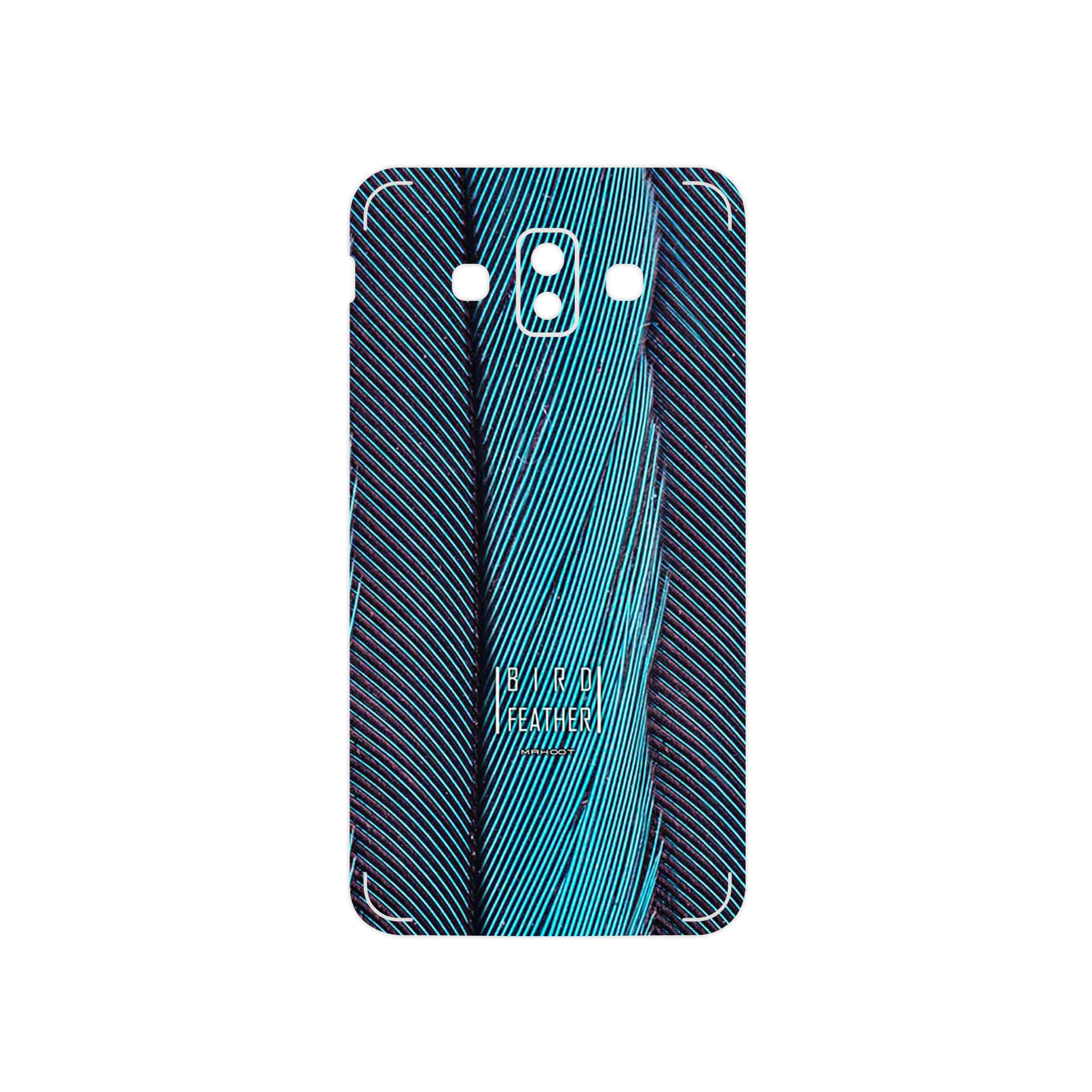 برچسب پوششی ماهوت مدل Turquoise feathers مناسب برای گوشی موبایل سامسونگ Galaxy J7 Duo