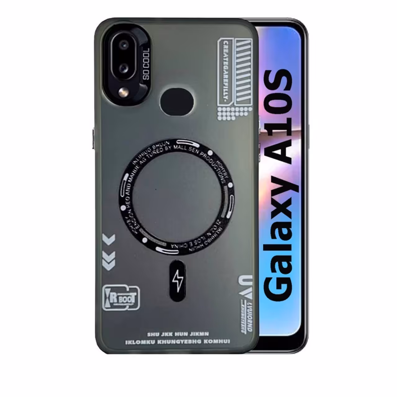 کاور مدل پشت مات طرح مگ سیف دور محافظ متال مناسب برای گوشی موبایل سامسونگ Samsung Galaxy A10s