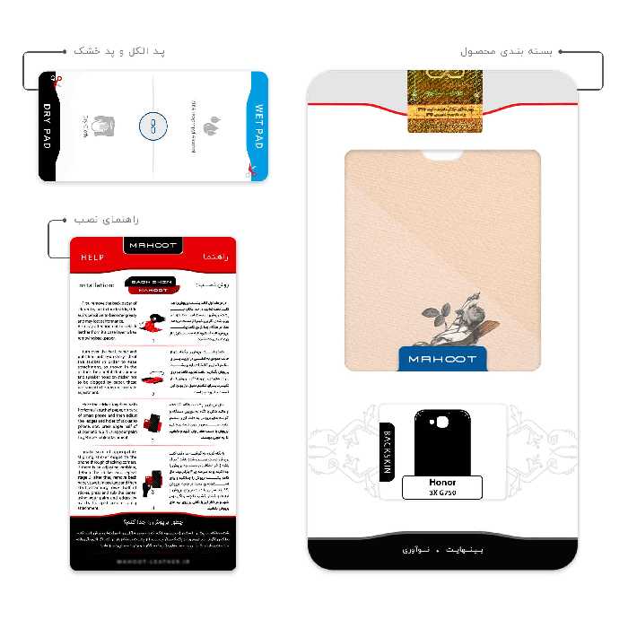 برچسب پوششی ماهوت مدل Collage of surreal Portrait of Women 2 مناسب برای گوشی موبایل آنر 3X G750