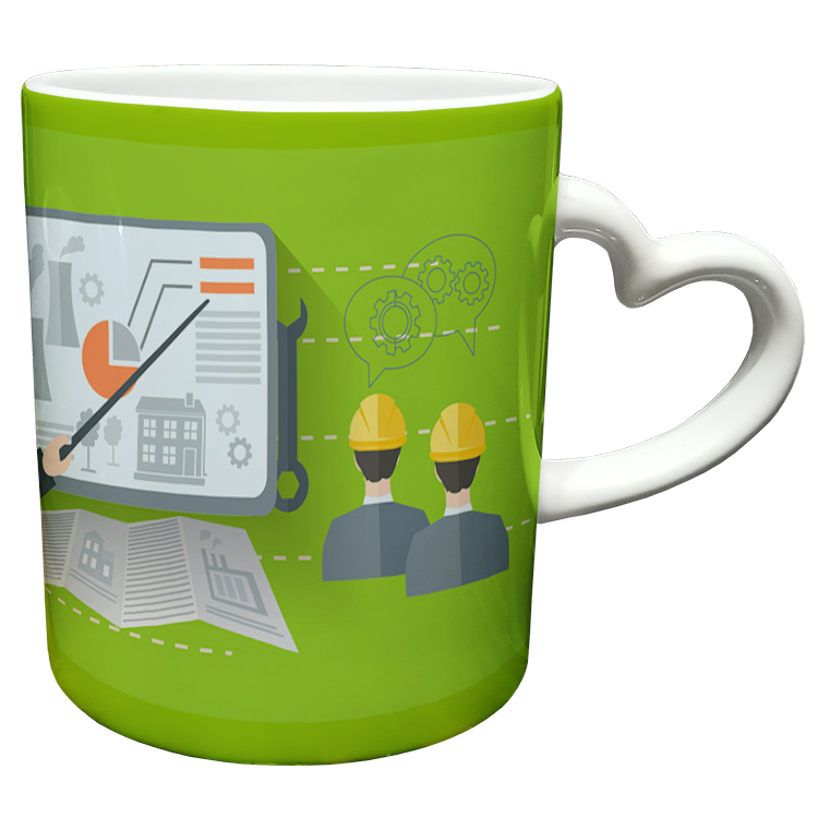 ماگ مدل دسته قلبی طرح مهندس کد 61