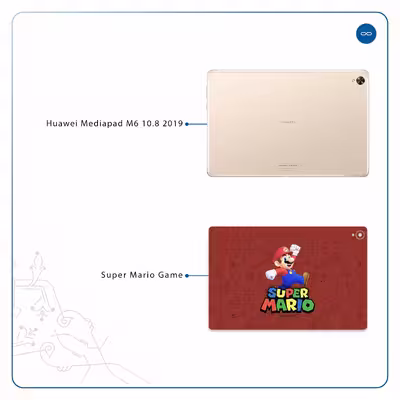 برچسب پوششی ماهوت مدل Super-Mario-Game مناسب برای تبلت هوآوی Mediapad M6 10.8 2019