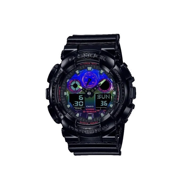 خرید و قیمت ساعت مچی اسپرت جی شاک کاسیو مدل G-SHOCK GA-100RGB-1ADR