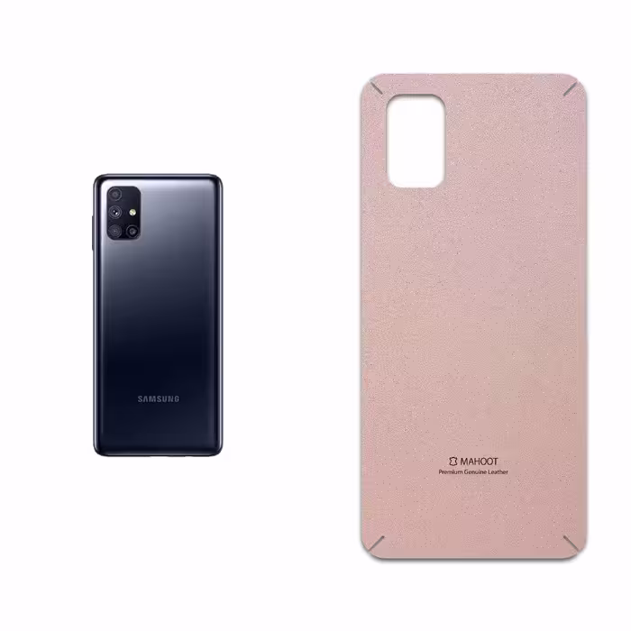 برچسب پوششی ماهوت مدل Rose Gold Leather مناسب برای گوشی موبایل سامسونگ Galaxy M51