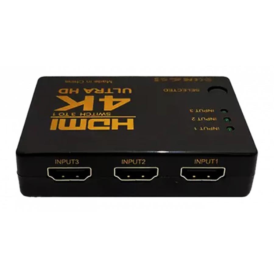 قیمت و خرید سوییچ 3 پورت HDMI 4K دی نت | یاس ارتباط