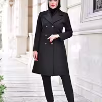 مانتو شلوار زنانه مدل اداری زمرد کد 77365