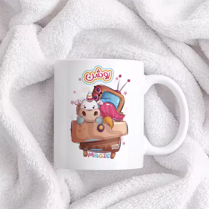ماگ حس آمیزی طرح Magic Unicorn مدل روشن