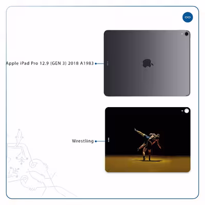 برچسب پوششی ماهوت مدل Wrestling مناسب برای تبلت اپل iPad Pro 12.9 (GEN 3) 2018 A1983