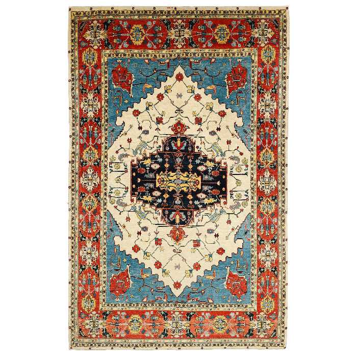 گبه دستبافت شش و نیم متری طرح قشقایی کد 564523r