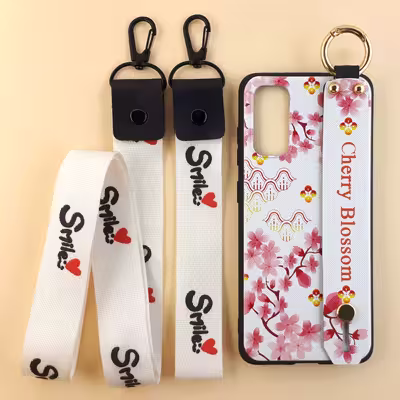 کاور طرح گل کد 05 مناسب برای گوشی موبایل سامسونگ Galaxy S20 به همراه بند بسته 2 عددی