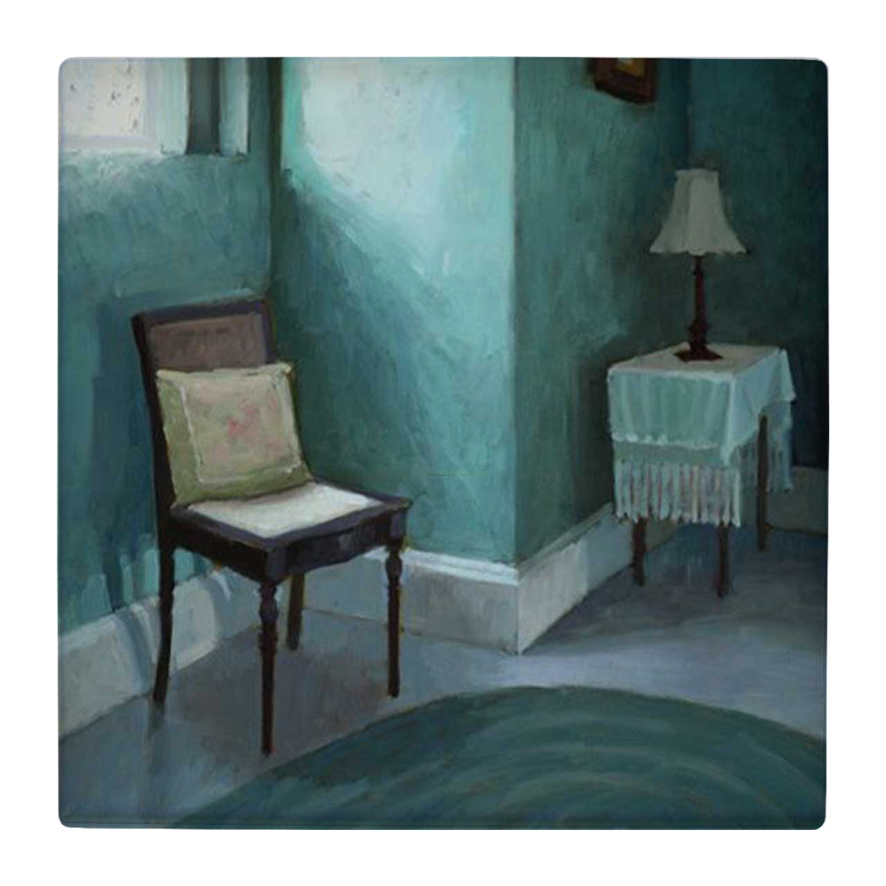 کاشی کارنیلا طرح صندلی و اتاق آبی کد wk4667