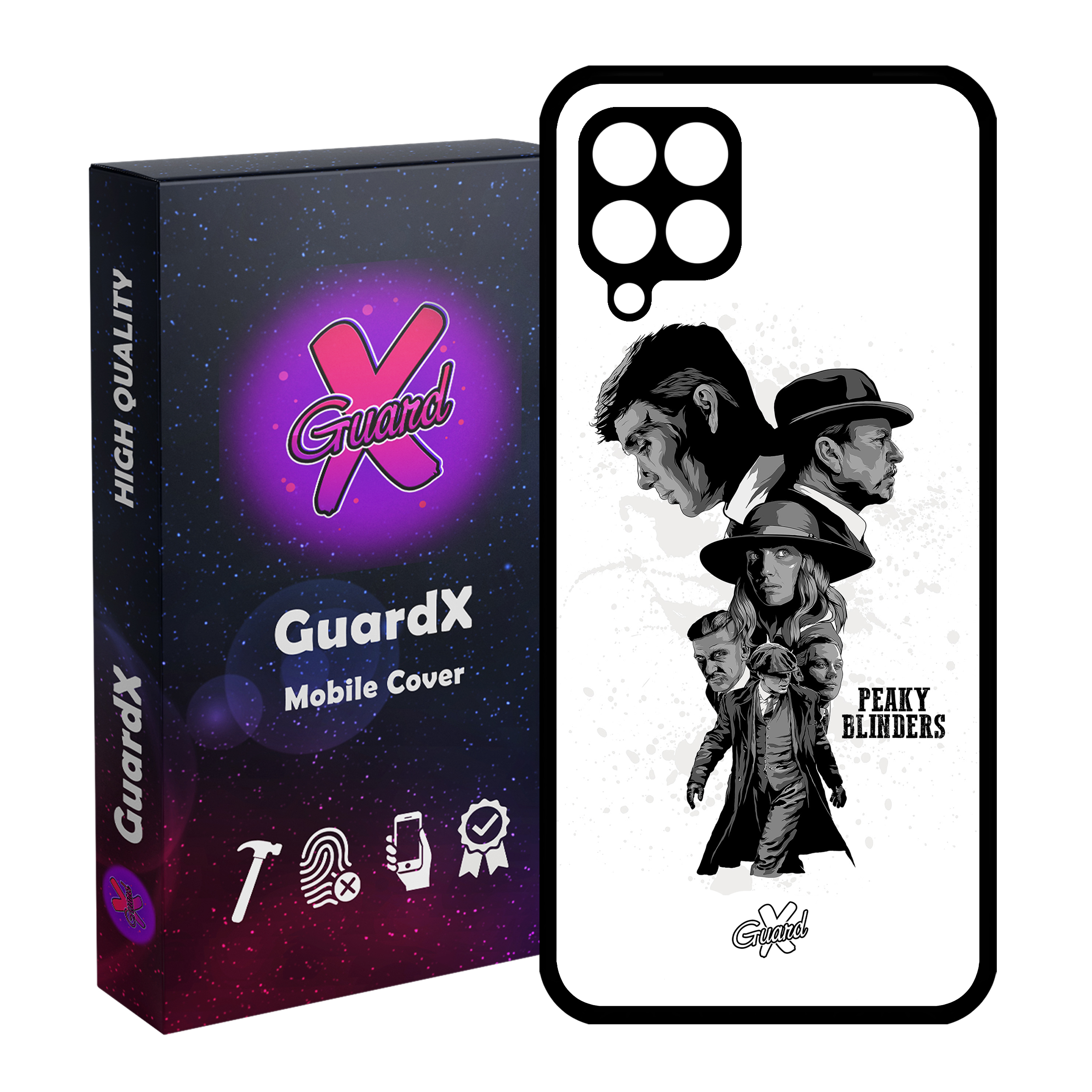 کاور گارد ایکس طرح Peaky Blinders مدل Glass10005 مناسب برای گوشی موبایل سامسونگ Galaxy A12