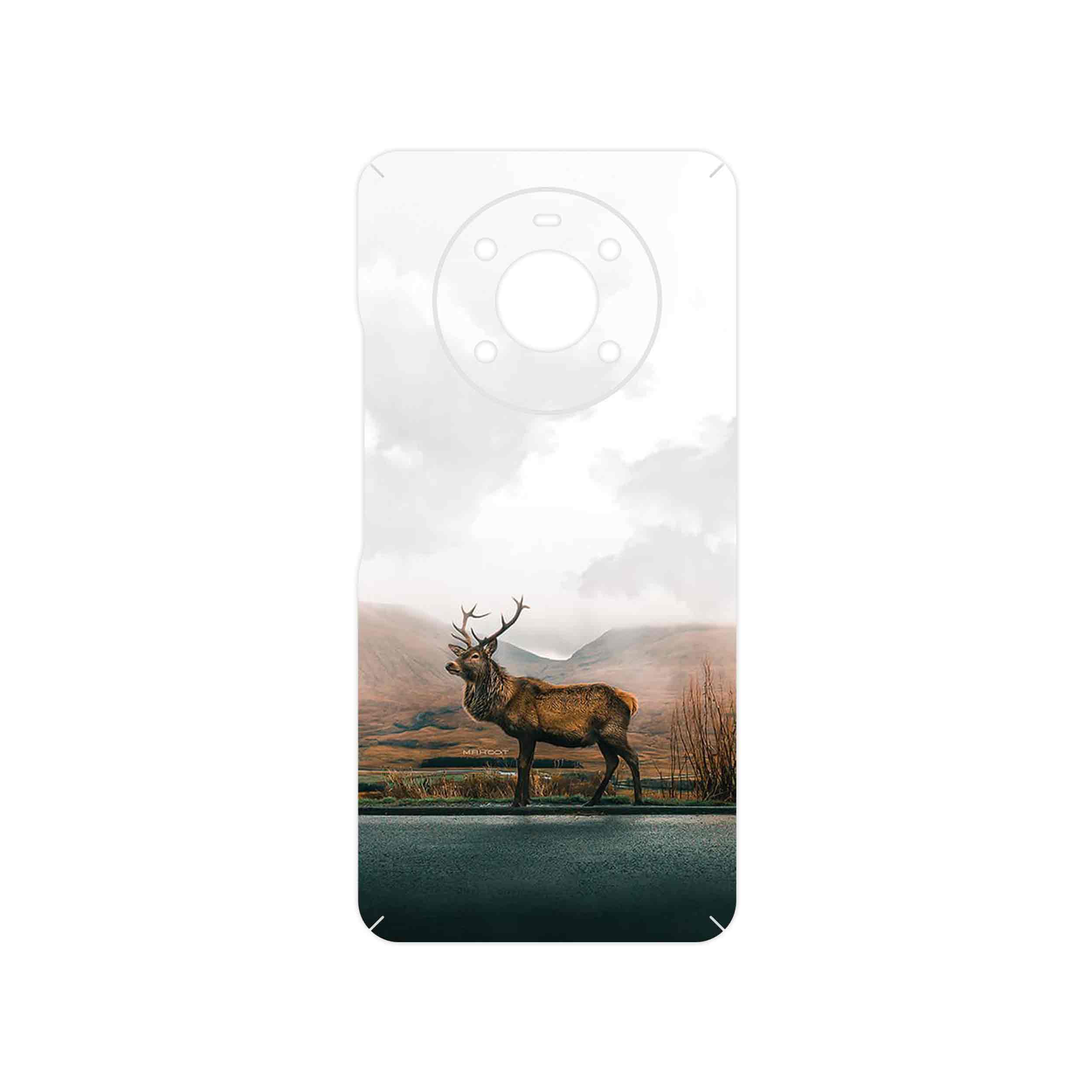برچسب پوششی ماهوت مدل Horned_Deer مناسب برای گوشی موبایل آنر X9 4G