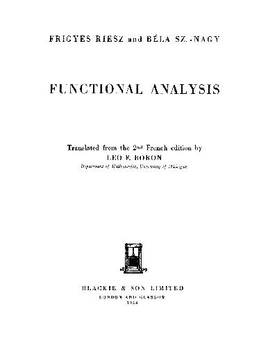 خرید و دانلود نسخه کامل کتاب Functional Analysis