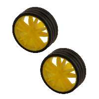 چرخ ربات مدل شفت دو سر تخت بسته 2 عددی