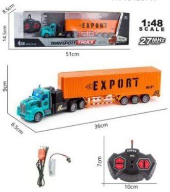 ماشین بازی کنترلی مدل شارژی تریلر HT193