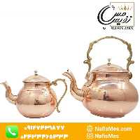 کتری و قوری مسی چکشی مدل آراد