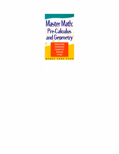خرید و دانلود نسخه کامل کتاب Pre-Calculus And Geometry