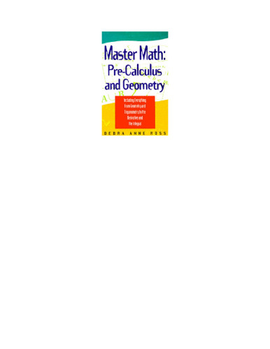 خرید و دانلود نسخه کامل کتاب Pre-Calculus And Geometry