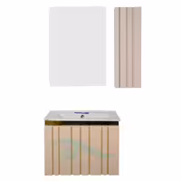 روشویی کابینتی آریسا کرم - آینه و روشویی تجسم
