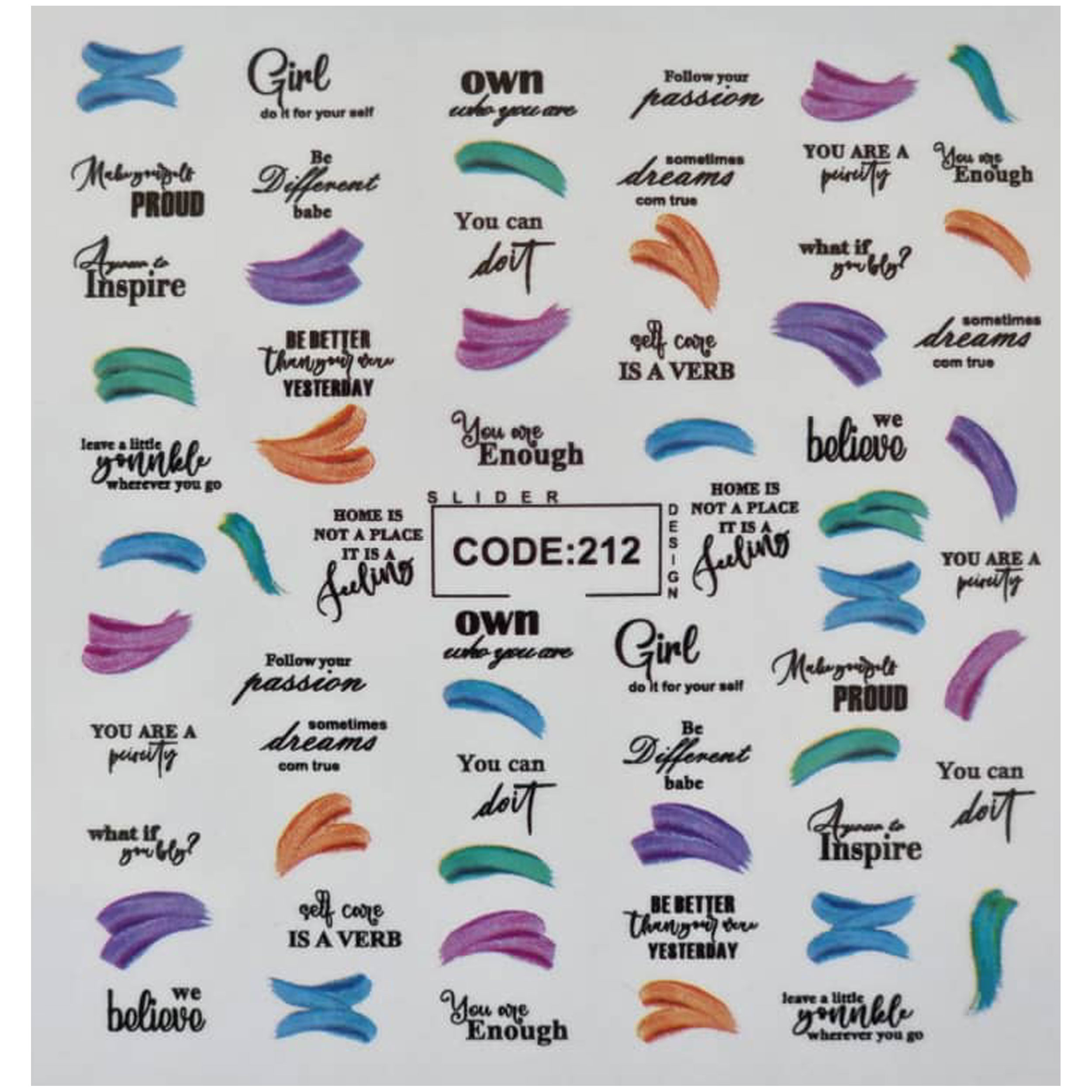 لنز ناخن مدل CODE212
