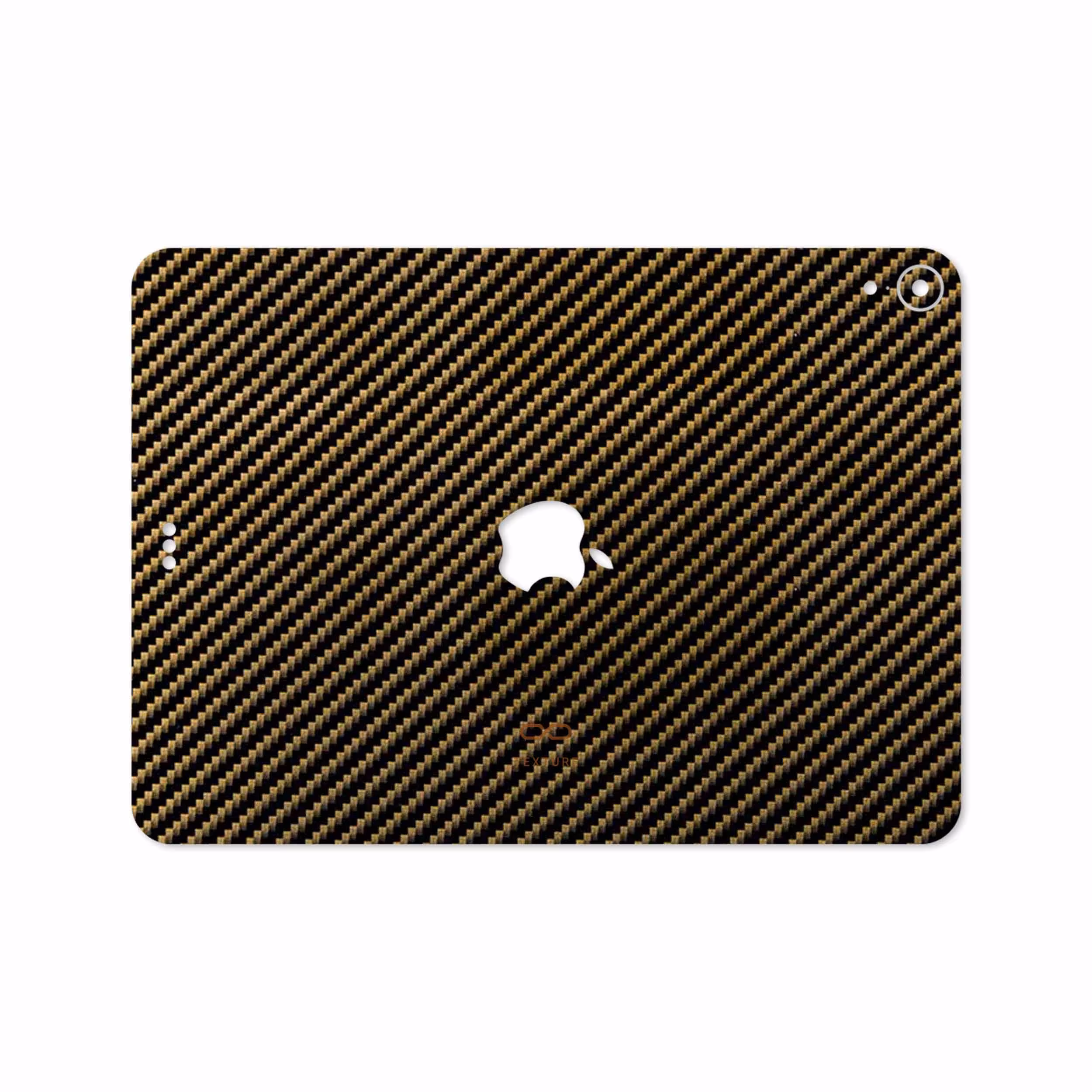 برچسب پوششی ماهوت مدل Glossy-Brown-Fiber مناسب برای تبلت اپل iPad Pro 11 2018 A1980