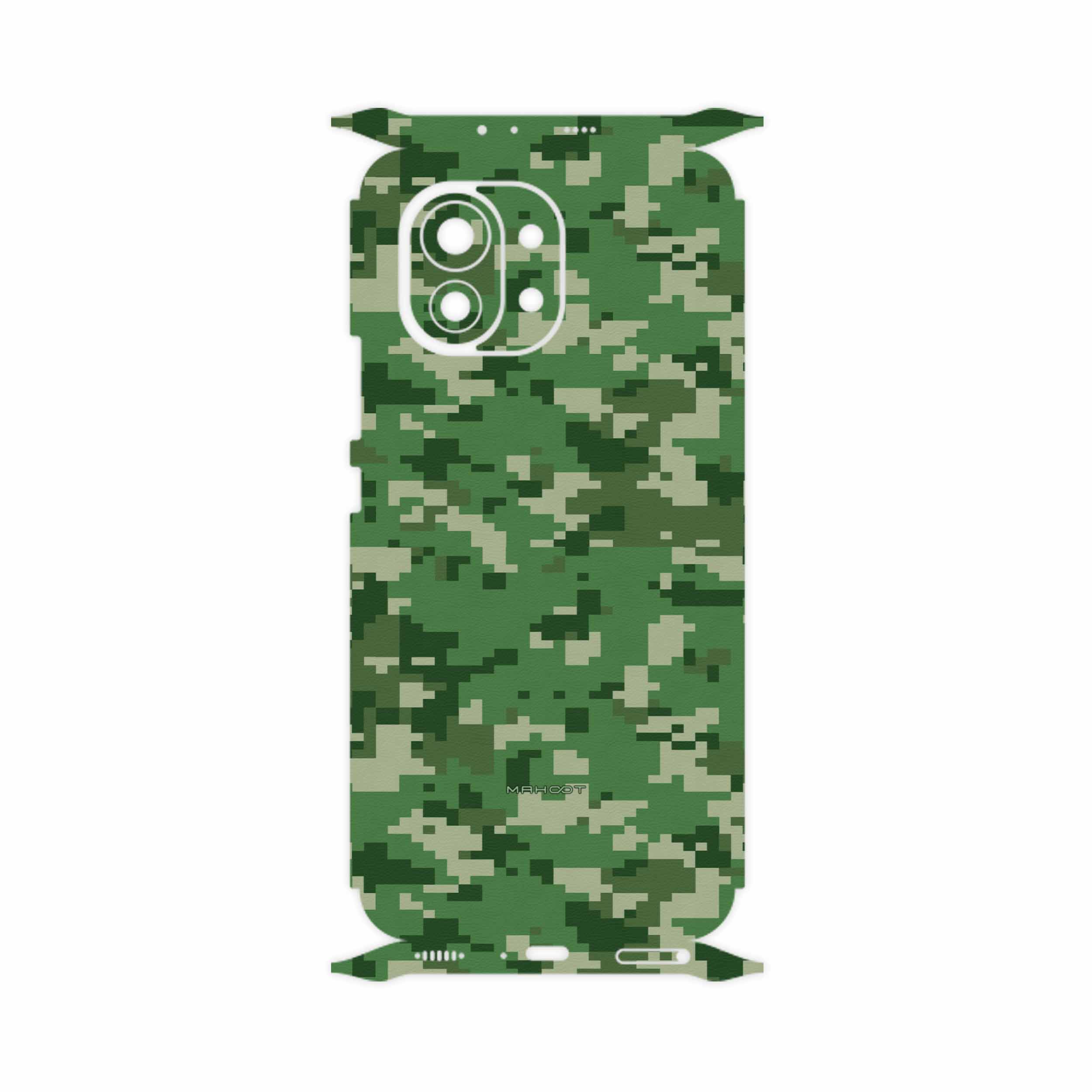 برچسب پوششی ماهوت مدل Army-Green-Pixel-FullSkin مناسب برای گوشی موبایل شیائومی Mi 11 5G
