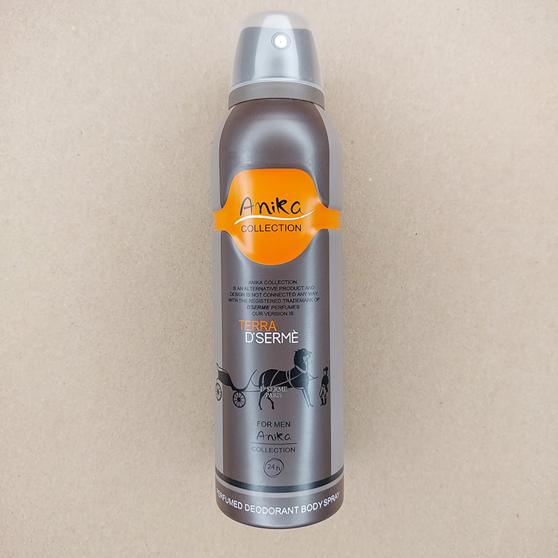 اسپری مردانه Anika TERRA D'SERME خوشبو کننده بدن آنیکا 200میل 90563