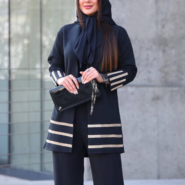 کت و شلوار خرج کار نگین نقره ای وطلایی جنس مازراتی