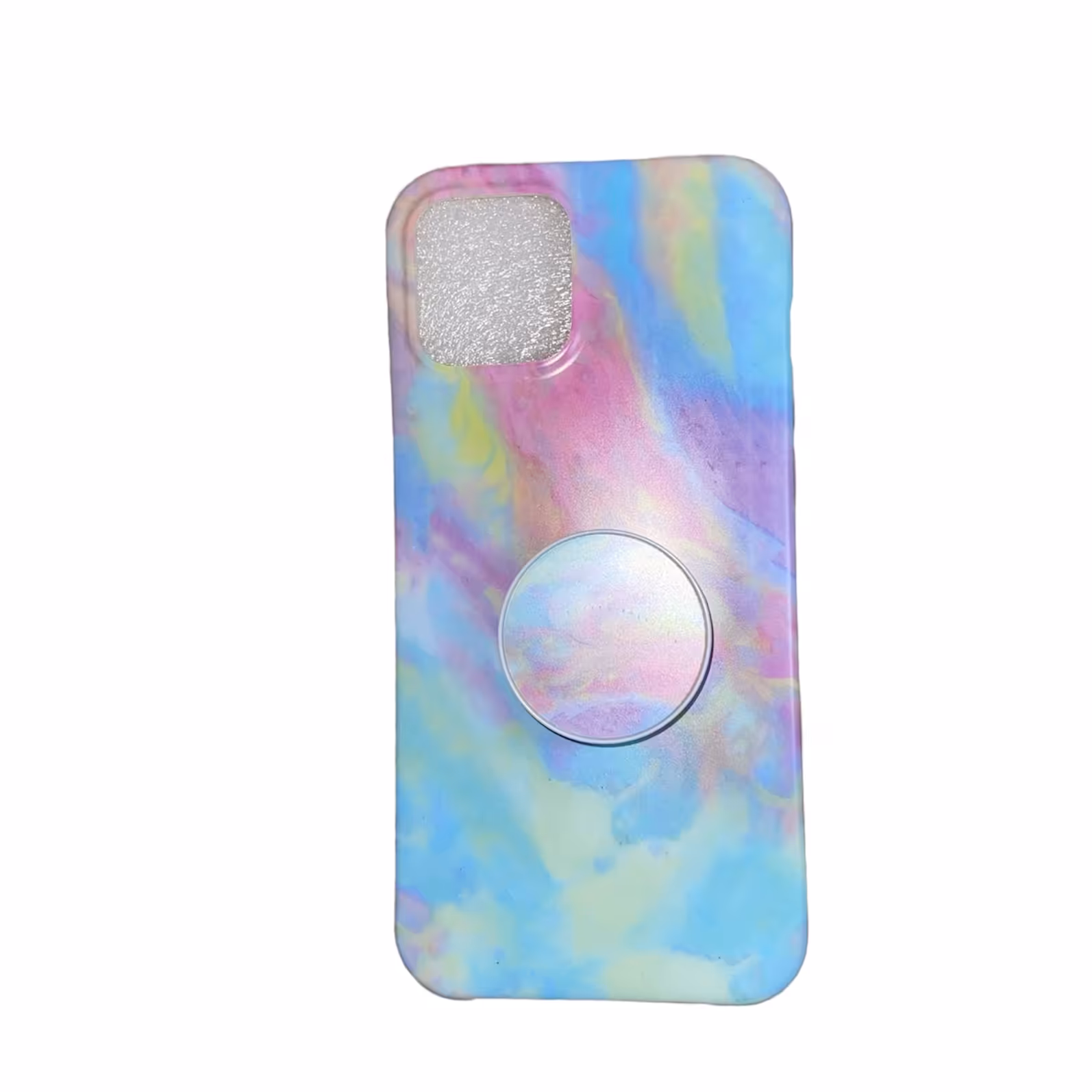 كاور طرح ابرنگي كد 66 مناسب براي گوشي موبايل اپل iphone 12/12pro به همراه پايه نگهدارنده
