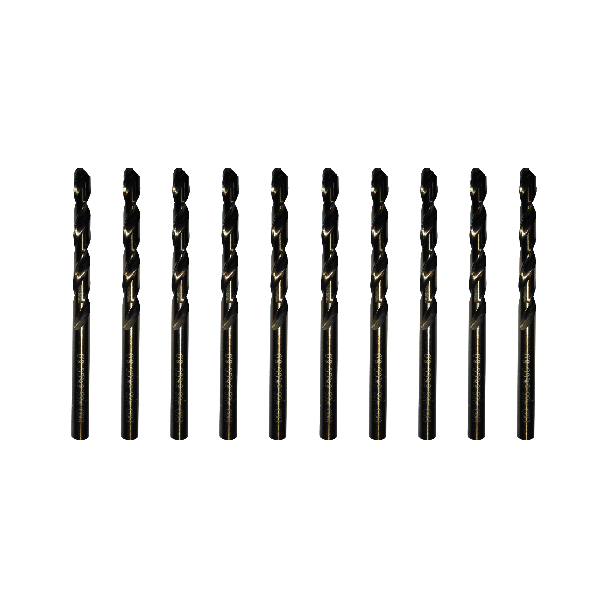 مجموعه 10 عددی مته کبالت اکو مدل Gh-4 سایز 4 میلی متر