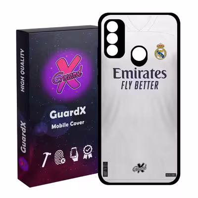 کاور گارد ایکس طرح Real Madrid مدل Glass10254 مناسب برای گوشی موبایل هوآوی P Smart 2020