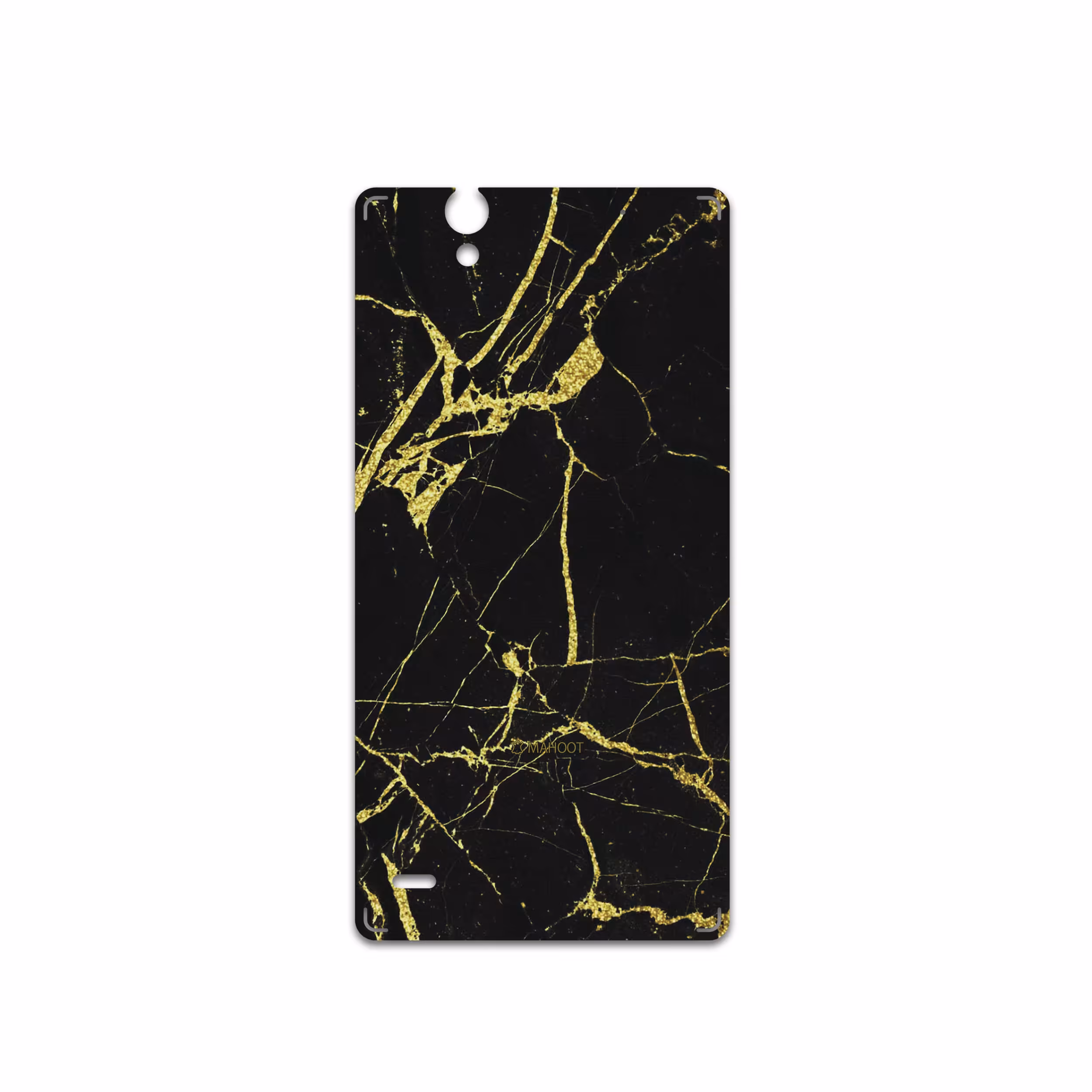 برچسب پوششی ماهوت مدل Graphite-Gold-Marble مناسب برای گوشی موبایل سونی Xperia C4