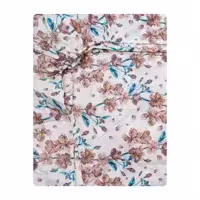 ملحفه آدنو مدل زنبق کد IR121 دونفره سایز 160x200 سانتی متر