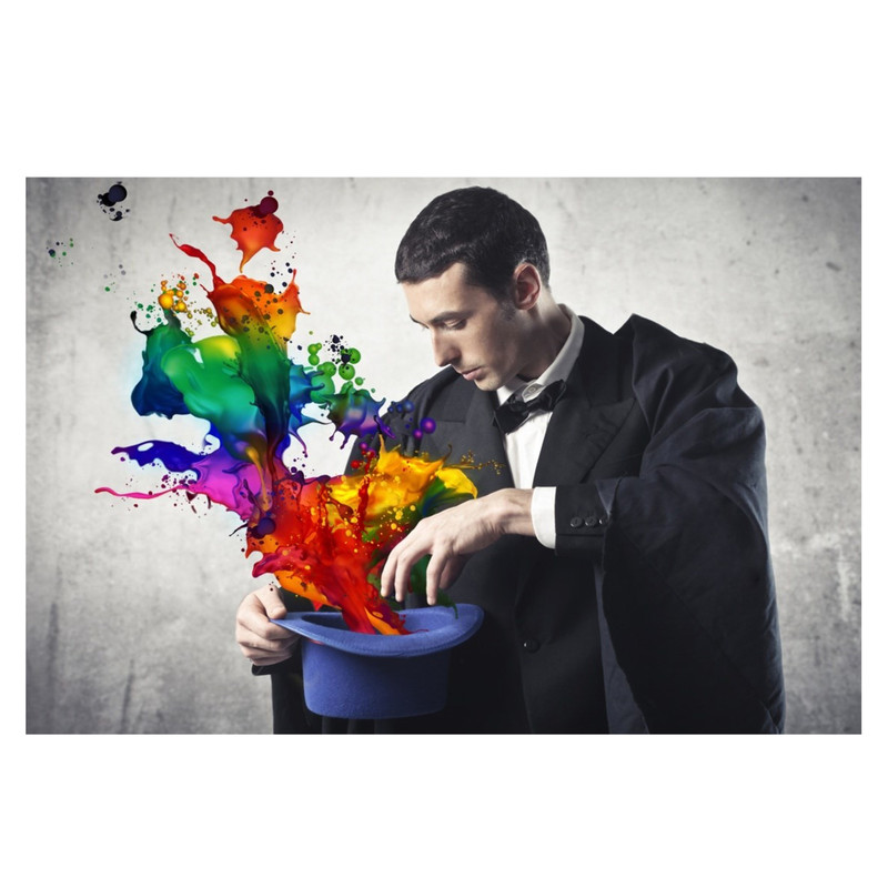 تابلو شاسی طرح شعبده باز کد 0130 | دنیای قاب