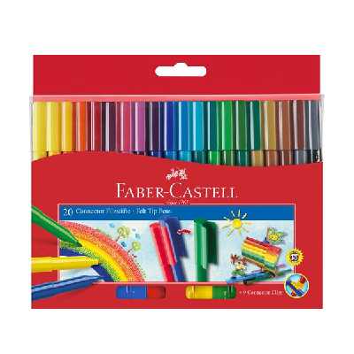 ماژیک رنگ آمیزی فابر کاستل مدل کانکت بسته 20 عددی