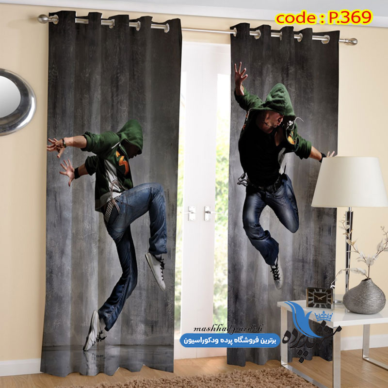 پرده پانچ اسپرت طرح پسرانه کد p-369