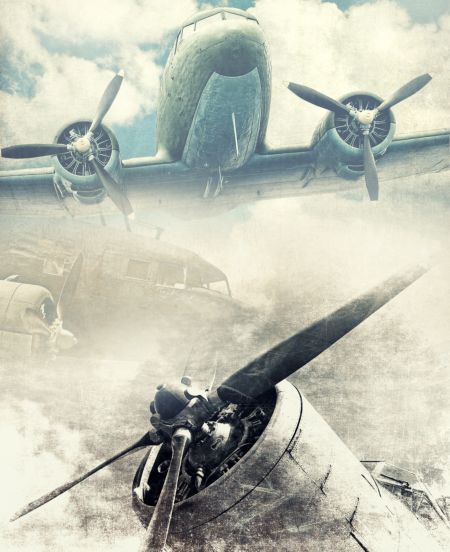 خرید و دانلود عکس Retro aviation_ old airplane کد 41905 | پیک فاکس | Pic Fox