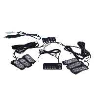 چراغ خودرو قرمز لامپ 17 عملکرد 12 30V 24 LED 6 مجموعه آبی LAPA549 Space