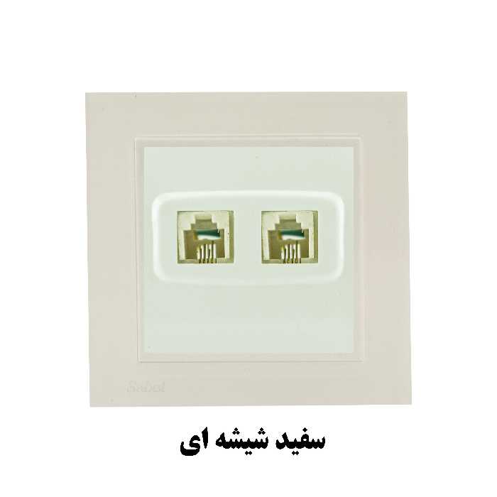 پریز تلفن ثابت الکتریک مدل پارمیس کد S-G_2SUK