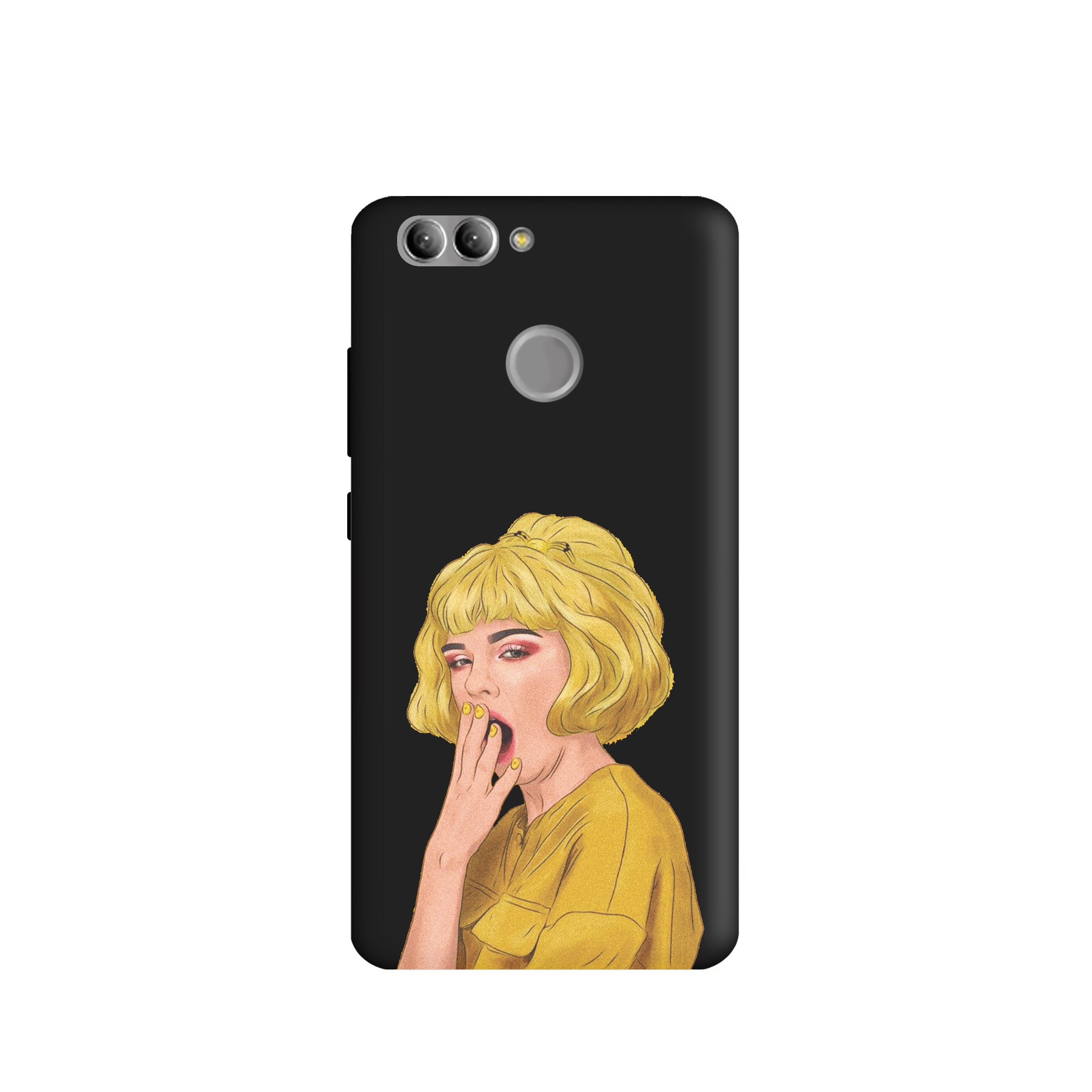 کاور طرح  دختر خوابالو کد u3445 مناسب برای گوشی موبایل  هوآوی Y9 2018