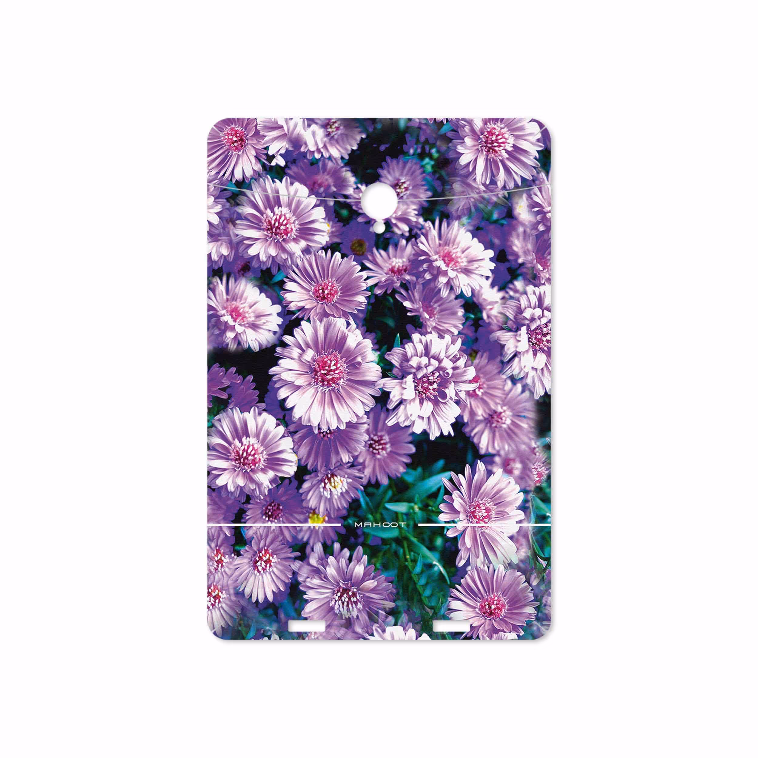 برچسب پوششی ماهوت مدل Purple-Flower مناسب برای تبلت وریکو Unipad