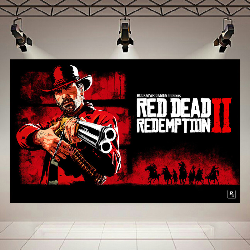 تابلو شاسی طرح گیم Red Dead Redemption 2 مدل آرتور مورگان کد AR321184 | دنیای قاب