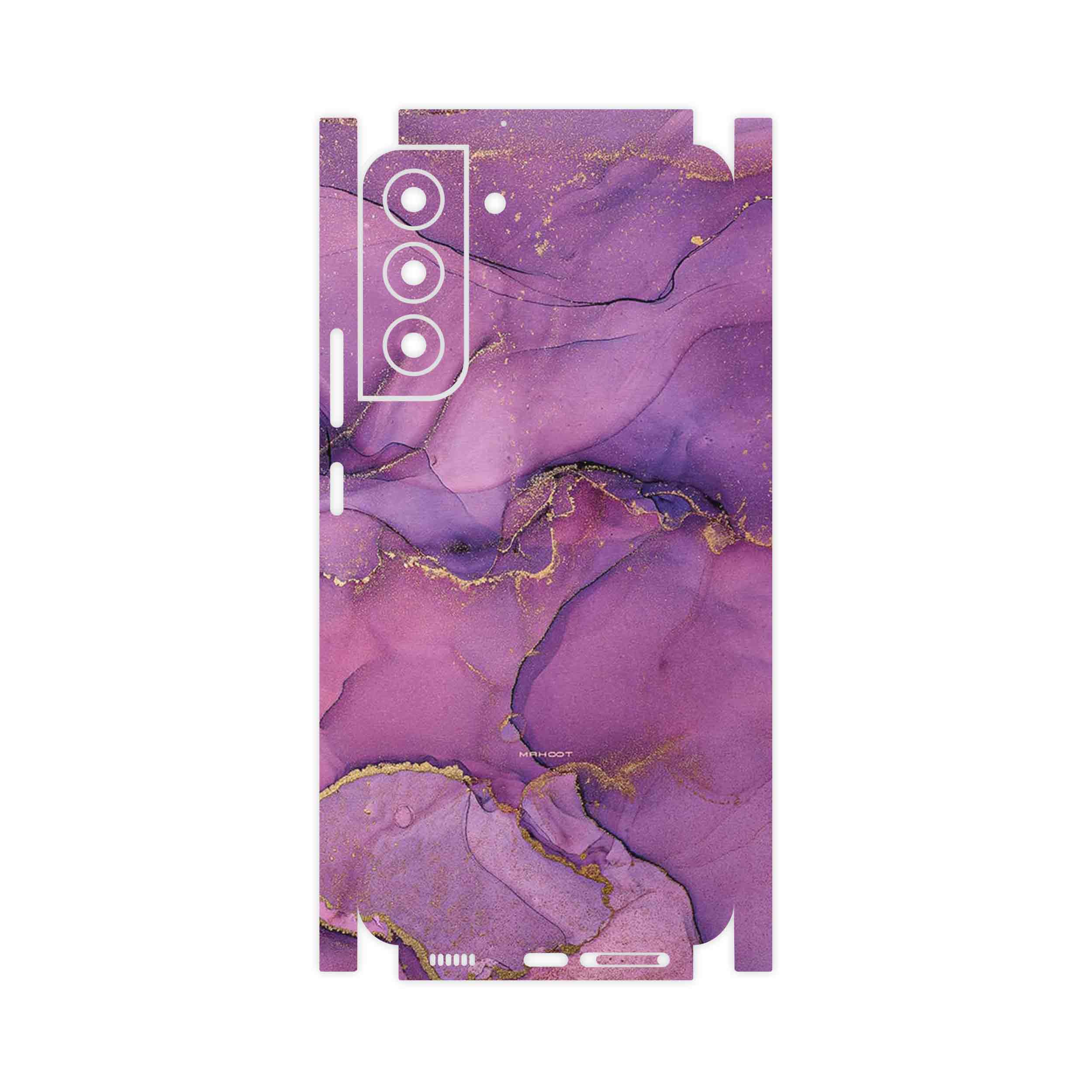 برچسب پوششی ماهوت مدل Purple Marble-FullSkin مناسب برای گوشی موبایل سامسونگ Galaxy S22 Plus 5G