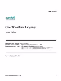 خرید و دانلود نسخه کامل کتاب Object Management Group. UML. Object Constraint Language. Version 2.4 Beta